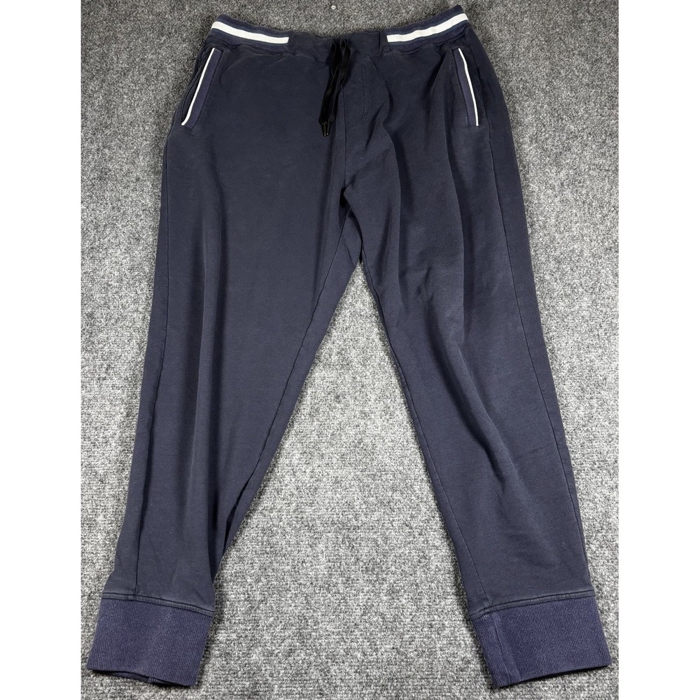 Tommy John Jogger Pants Womens Large Navy‎ Blue Go Anywhere Cotton Blend Lounge